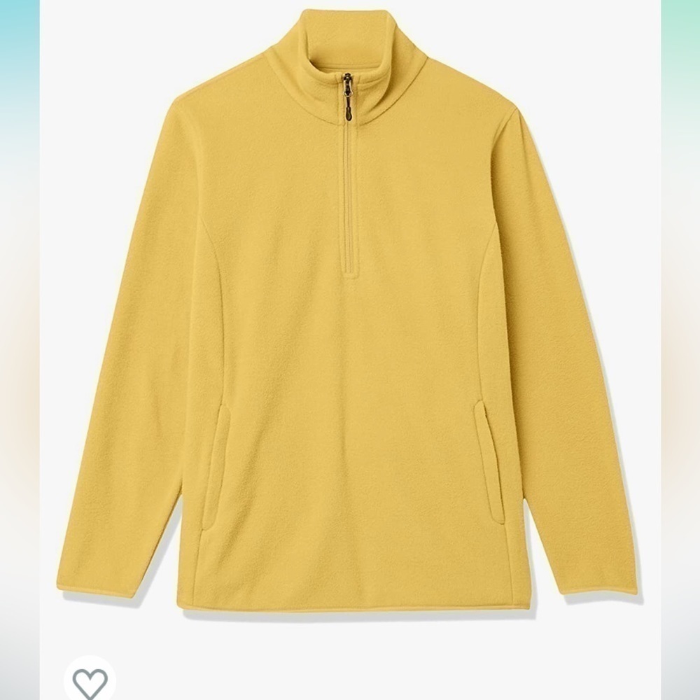 NWT Women's Classic-Fit Long-Sleeve Quarter-Zip Polar Fleece Pullover Jacket M